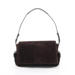 Givenchy Shoulder Bag Suede Leather Brown